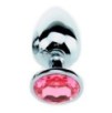 Plug Bijou Strass Rose - SMALL 6.5 x 2.7cm