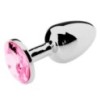 Plug Bijou Strass Rose - MEDIUM 7 x 3.4cm