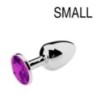 Plug Bijou Strass Violet - SMALL 6.5 x 2.7cm