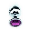 Plug Bijou Strass Violet - SMALL 6.5 x 2.7cm