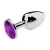 Plug Bijou Strass Violet - MEDIUM 7 x 3.4cm