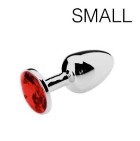 Plug bijou Spolly Small - Rouge 6 x 2.7cm- Bijoux Anal en stock sur Fun et plaisirs