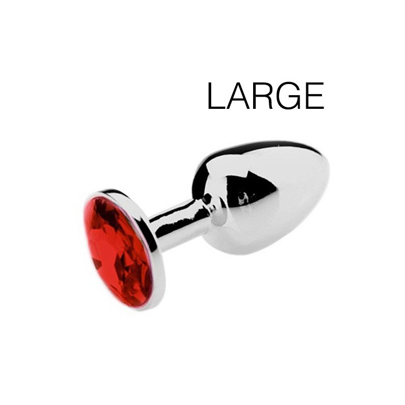 Plug bijou Spolly Large - Rouge 8.5 x 3.9cm