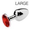 Plug bijou Spolly Large - Rouge 8.5 x 3.9cm