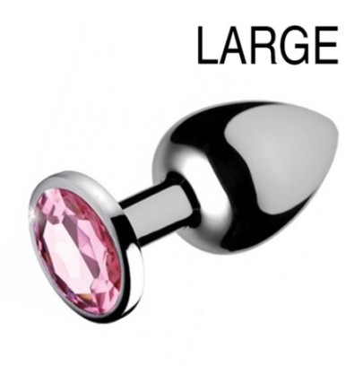 Plug bijou Gem Rose 8 x 4 cm- Bijoux Anal en stock sur Fun et plaisirs