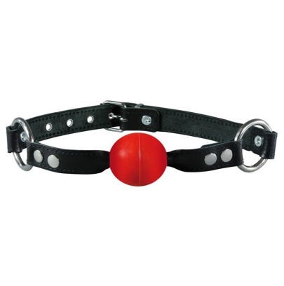 Baillon boule Simply Gag 4cm Rouge- Baillons BDSM en stock sur Fun et plaisirs