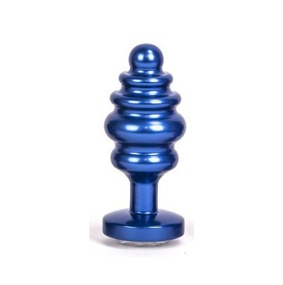 Bijou anal Alloy 6.5 x 3 cm Bleu