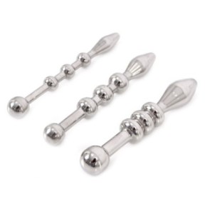 Kit de 3 plugs d'urètre Beads 5.5cm | 6 à 10mm- Plugs Pénis en stock sur Fun et plaisirs