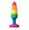 Plug en silicone Rainbow 10 x 2.8 cm