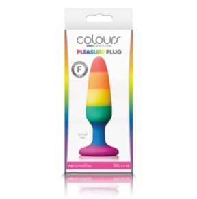 Plug en silicone Rainbow 10 x 2.8 cm