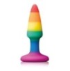 Plug en silicone Rainbow 8 x 2.4 cm