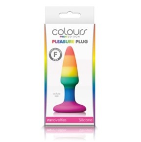 Plug en silicone Rainbow 8 x 2.4 cm