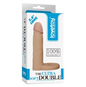 Double gode Cockring - 12.5 x 2.9 cm Flesh