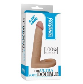 Double gode Cockring - 14 x 2.8 cm Flesh