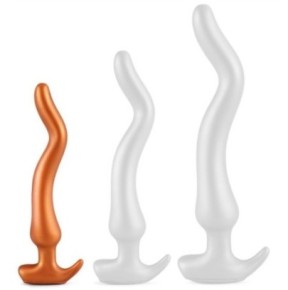 Plug long Noth Curve S 25 x 4 cm- PLUG ANAL SILICONE en stock sur Fun et plaisirs