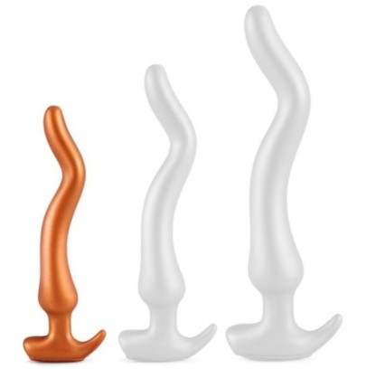 Plug long Noth Curve S 25 x 4 cm- PLUG ANAL SILICONE en stock sur Fun et plaisirs