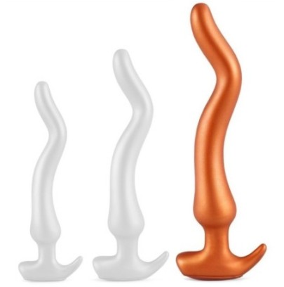 Plug long Noth Curve L 36 x 6 cm- PLUG ANAL SILICONE en stock sur Fun et plaisirs