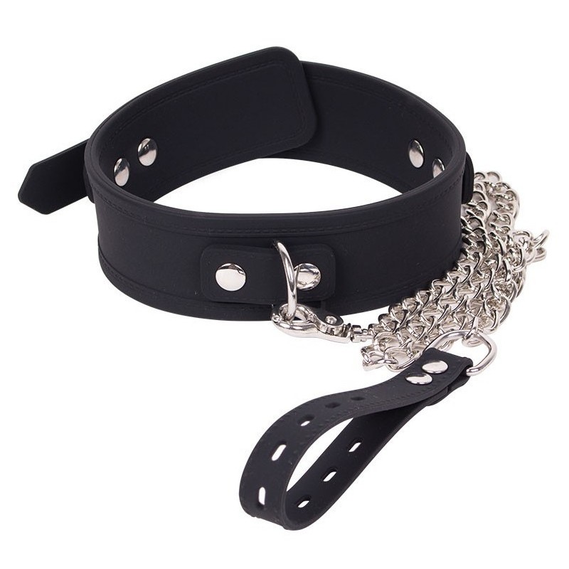 Collier et Laisse Deluxe Collar Noir