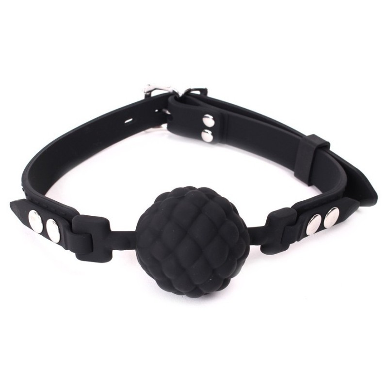 Baillon Boule PineCone Silicone Noir