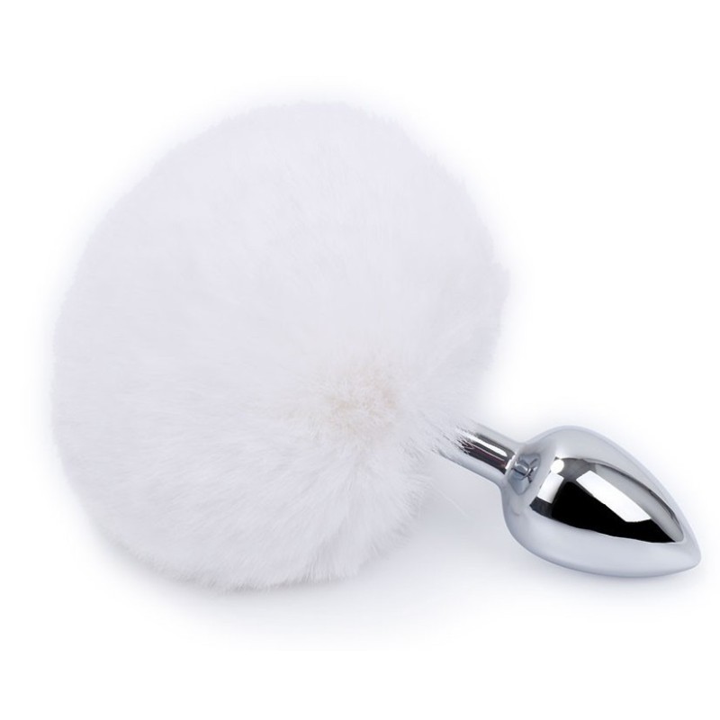 Plug Queue de lapin Bunny Tail 6 x 2.7 cm Blanc