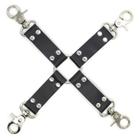 Attache Hogtie Noir- Bondage & Attaches en stock sur Fun et plaisirs