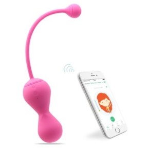 Boules de geisha connectées Kegel Master 8 x 3.4 cm- Boules de Geisha Vibrantes en stock sur Fun et plaisirs