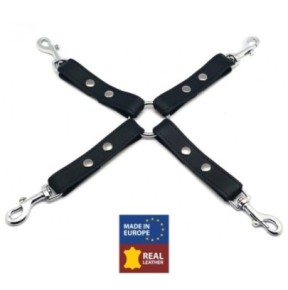 Noeud BDSM en cuir avec crochets- Bondage & Attaches en stock sur Fun et plaisirs