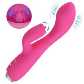 Vibro Rabbit Licking Doreen Pretty Love 12 x 3.8 cm Rose- Rabbits Vibrants en stock sur Fun et plaisirs