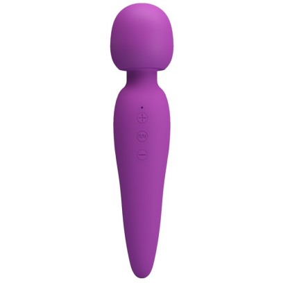 Wand Meredith Pretty Love Violet - Tête 50mm- Wands Classiques en stock sur Fun et plaisirs