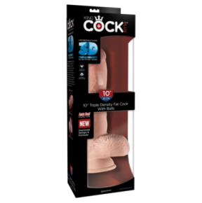 Gode réaliste King Cock 3D TRIPLE DENSITY 10 - 20 x 5 cm