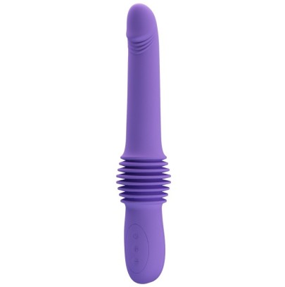 Gode avec poussée Pazuzu 15 x 3.5 cm Violet- Vibromasseurs Design en stock sur Fun et plaisirs