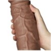 Gode vibrant Chubby Dildo 23 x 6.5 cm Marron