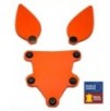 PUPPY SET OREILLES ET LANGUE EN CUIR ORANGE