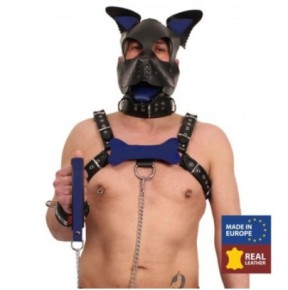 PUPPY OS  EN CUIR BLEU- Puppy Play