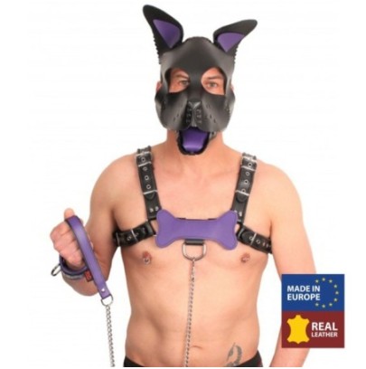 PUPPY OS  EN CUIR VIOLET- Puppy Play