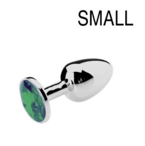 Plug Bijou Vert 6 x 2.7 cm- Bijoux Anal en stock sur Fun et plaisirs