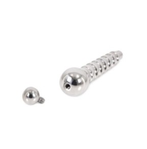 Plug percé Penis Screw Up 6.5cm - Diamètre 12.5mm