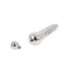 Plug percé Penis Screw Up 6.5cm - Diamètre 12.5mm