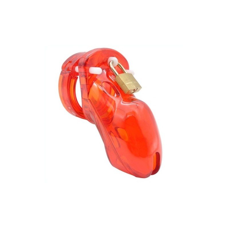 Cage de chasteté locky 8 x 3.3 cm Rouge