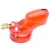 Cage de chasteté locky 8 x 3.3 cm Rouge