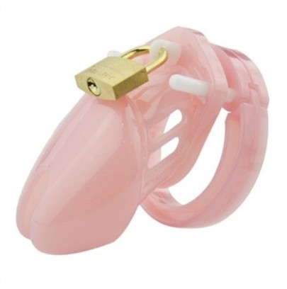 Cage de chasteté Mini Locky 6 x 3.2cm Rose- Cages de Chasteté en stock sur Fun et plaisirs