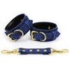 Menottes Simili Pin Lock Bleu