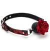 Baillon Boule avec Rose Bud Gag Rouge