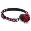 Baillon Boule avec Rose Bud Gag Rose