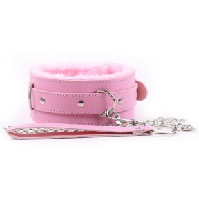 Collier et Laisse Fur Rose- Colliers & Laisses en stock sur Fun et plaisirs