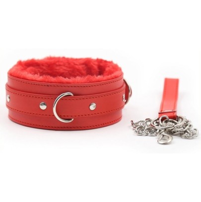 Collier et laisse Fur Sweet Rouge- Colliers & Laisses en stock sur Fun et plaisirs