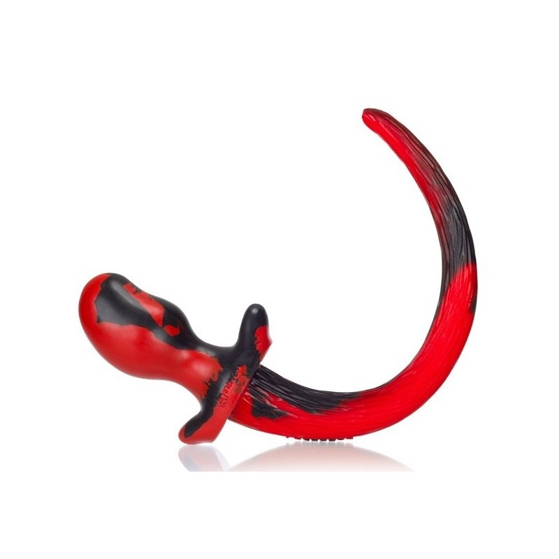 Plug Queue de chien Mastiff 12 x 7 cm Rouge