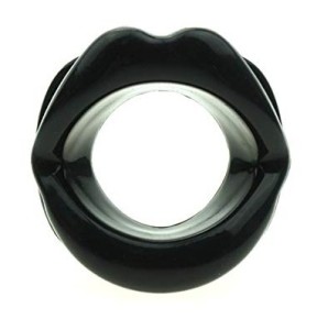 Baillon Bouche Ouverte Noir- Baillons BDSM en stock sur Fun et plaisirs