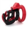 Cage de chasteté Cock Cuff 7.5 x 3 cm Rouge-Noir