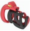 Cage de chasteté Cock Cuff 7.5 x 3 cm Rouge-Noir